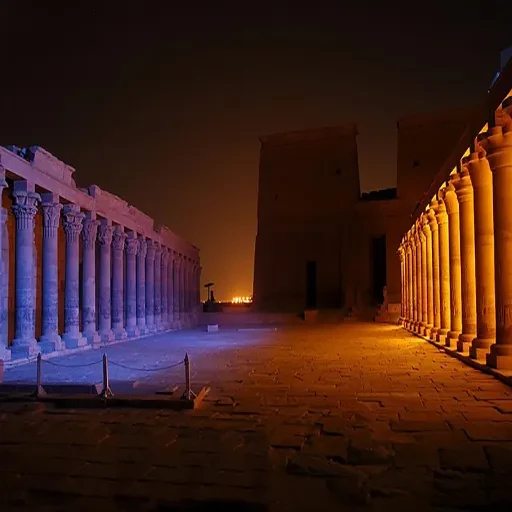 Espetáculo de Luz e Som no Templo de Philae