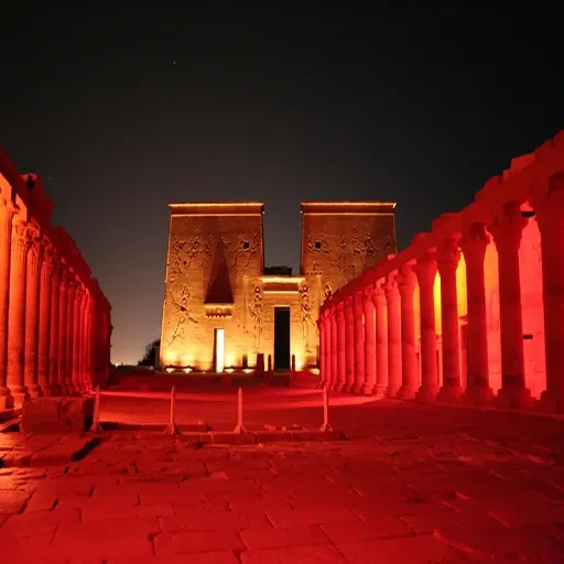 Espetáculo de Luz e Som no Templo de Philae