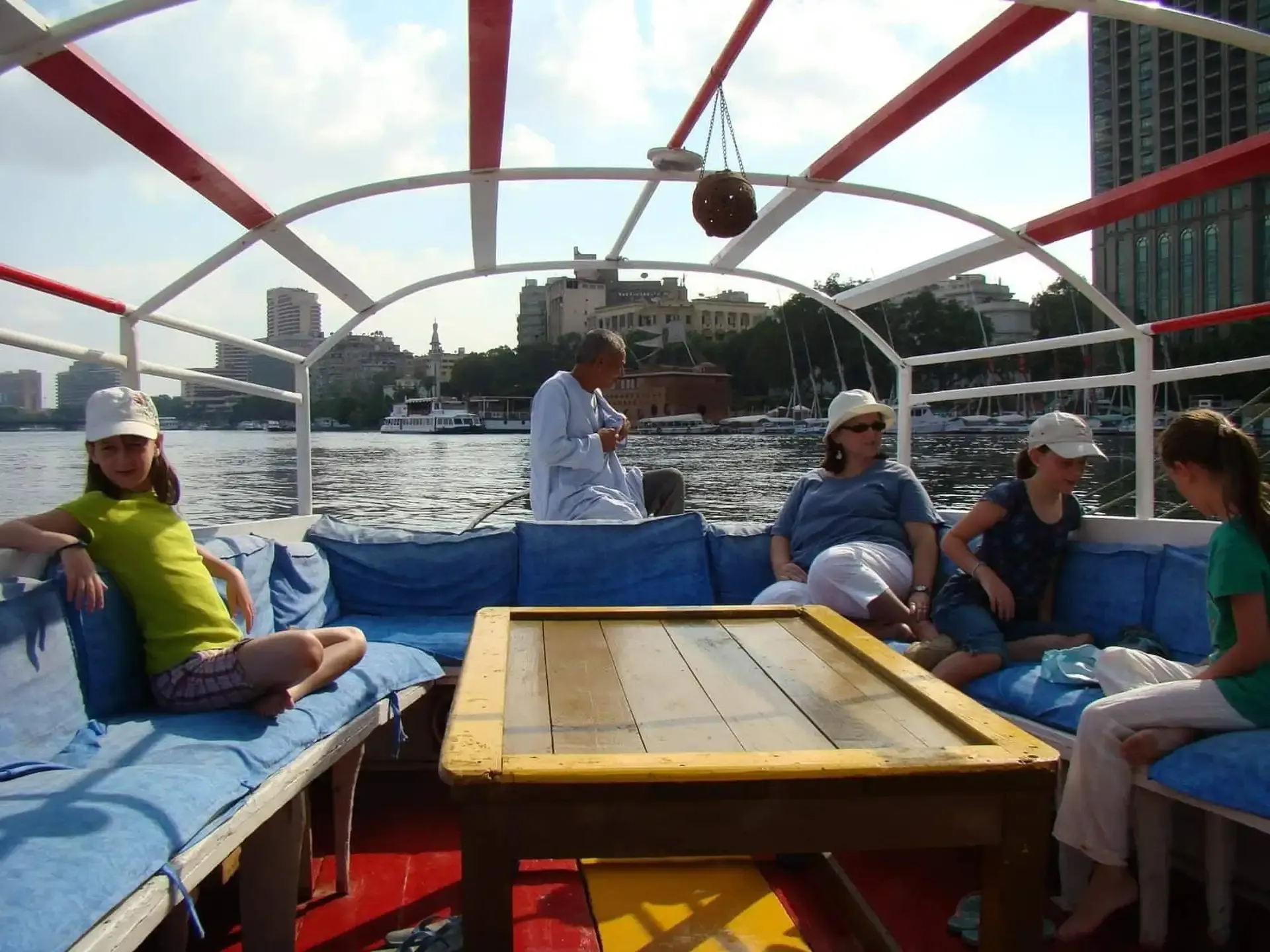 Viagem de Feluca no Nilo no Cairo