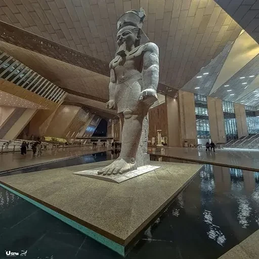 Grande Museu Egípcio de Hurghada de Avião