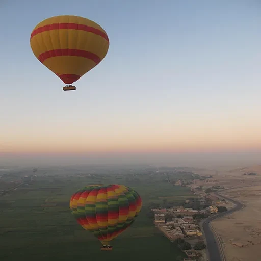 Hurghada para Luxor de Balão de Ar Quente