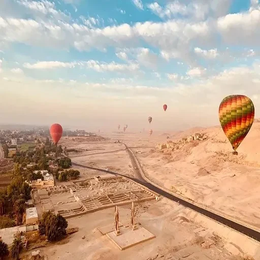 Hurghada para Luxor de Balão de Ar Quente