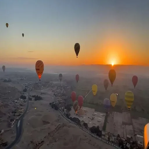 Hurghada para Luxor de Balão de Ar Quente