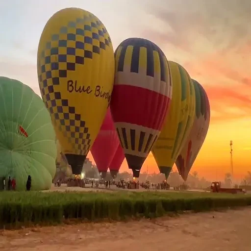 Hurghada para Luxor de Balão de Ar Quente